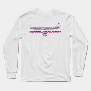 McDonnell Douglas MD-11 - VARIG "Old Colours" Long Sleeve T-Shirt